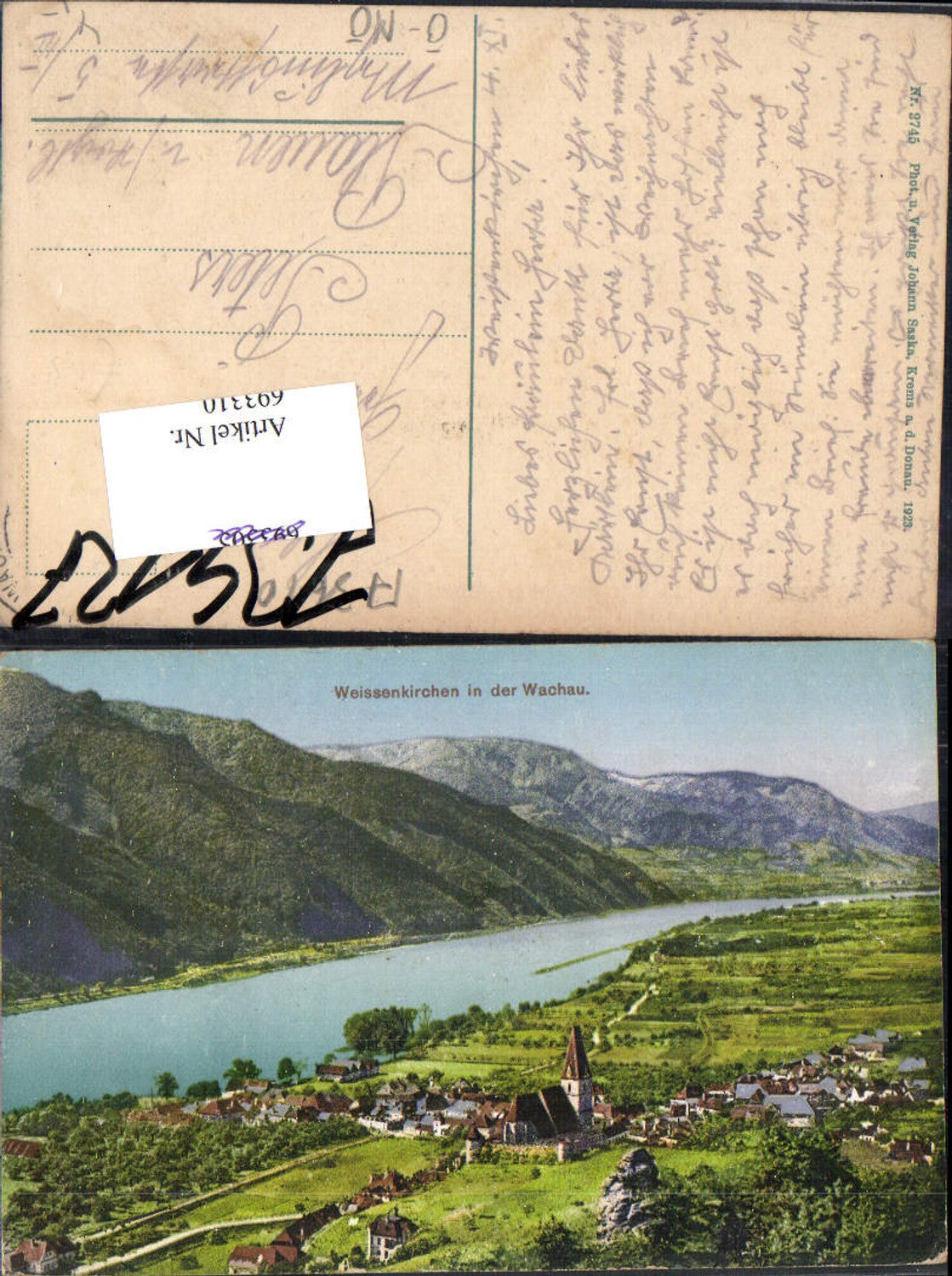 693310 Weissenkirchen in der Wachau gel Plauen Vogtland pub Johannn Saska 2745
