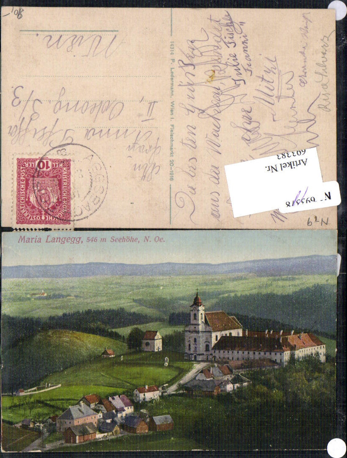 693383 Maria Langegg in der Wachau Bergern im Dunkelsteinerwald pub Ledermann