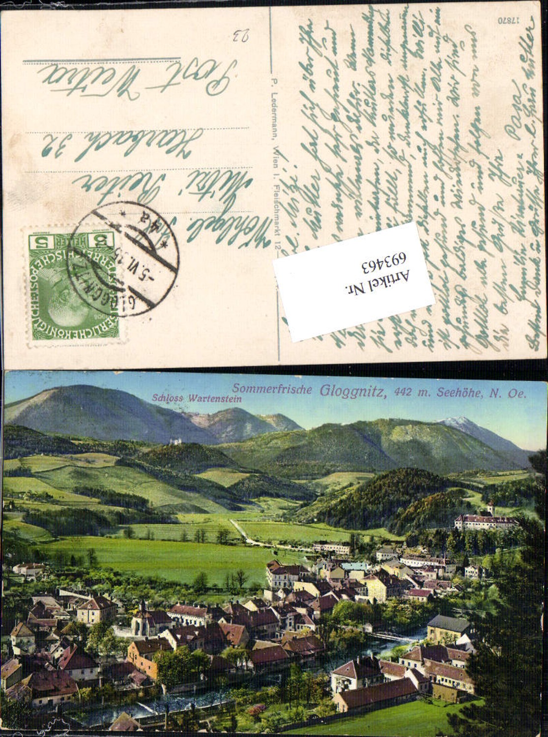 693463 Gloggnitz 1915 pub Harbach Weitra