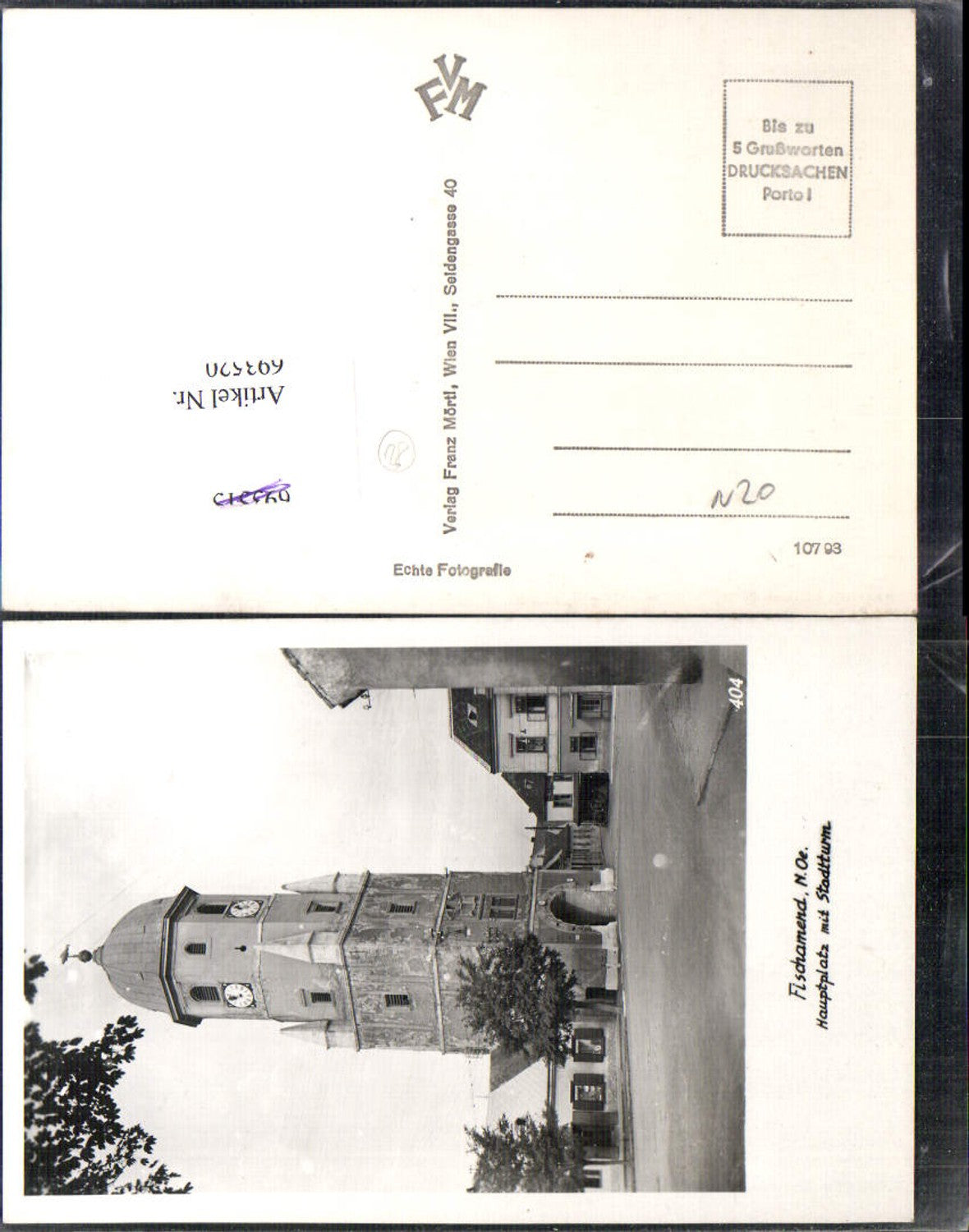 693520 Fischamend Hauptplatz Stadtturm