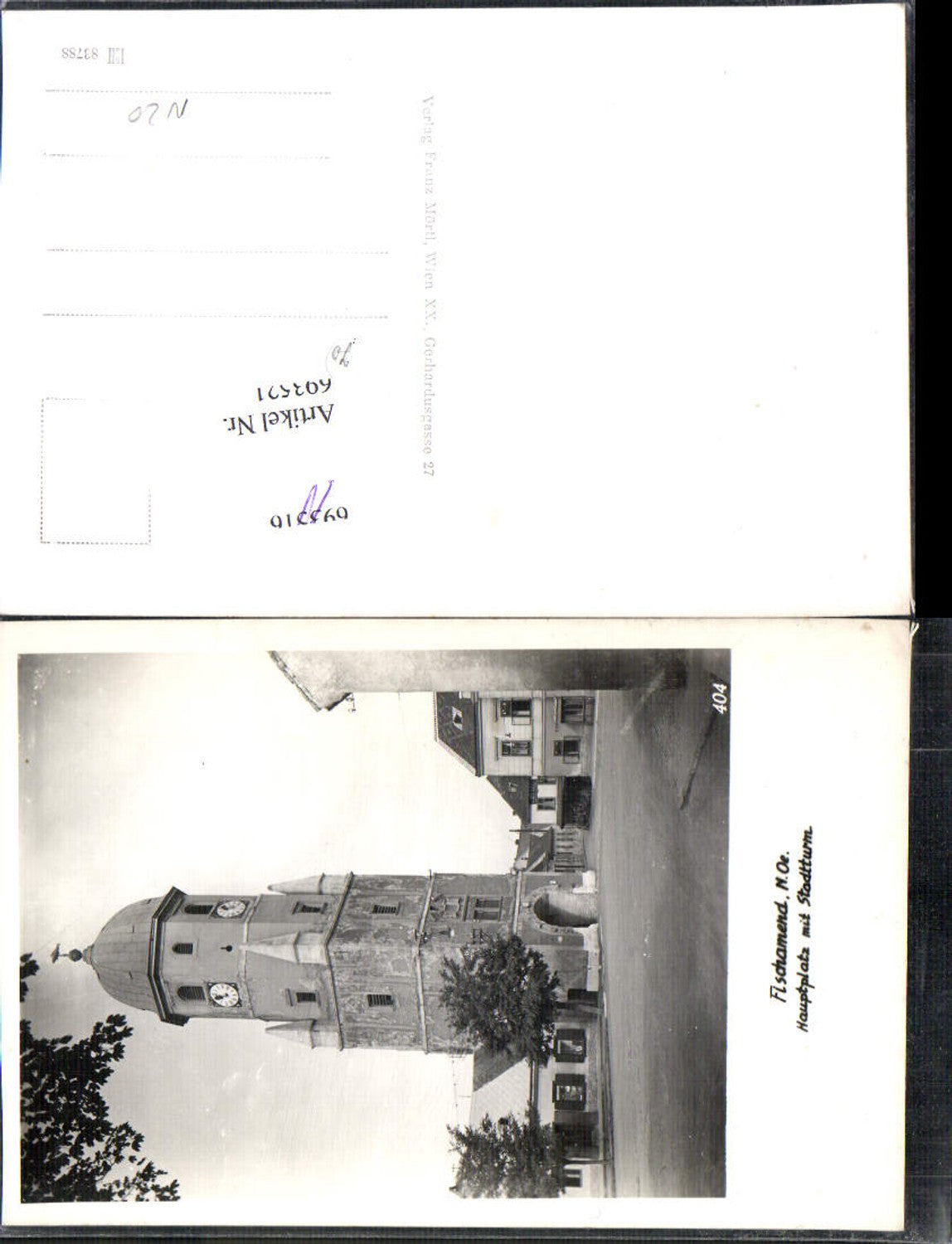 693521 Fischamend Hauptplatz Stadtturm
