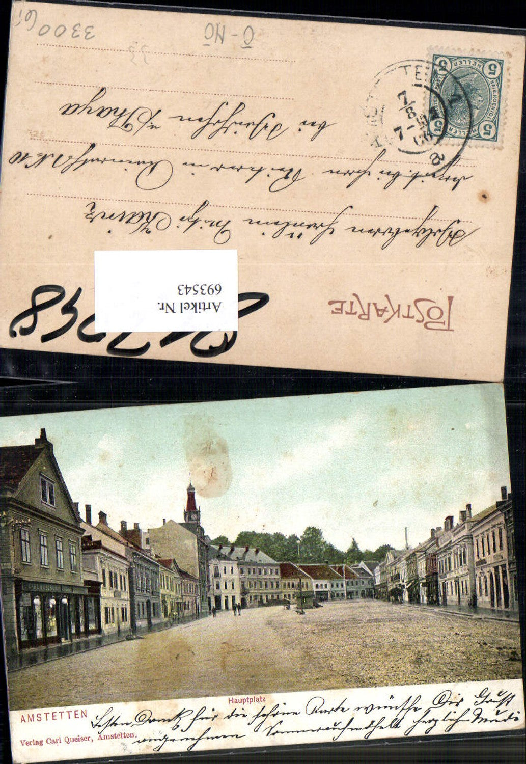 693543 Amstetten Hauptplatz pub Carl Queiser