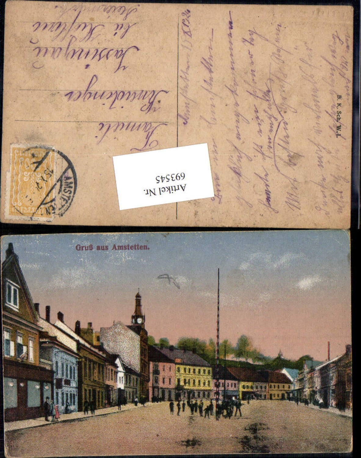 693545 Amstetten Hauptplatz gel Jassingau Hieflau