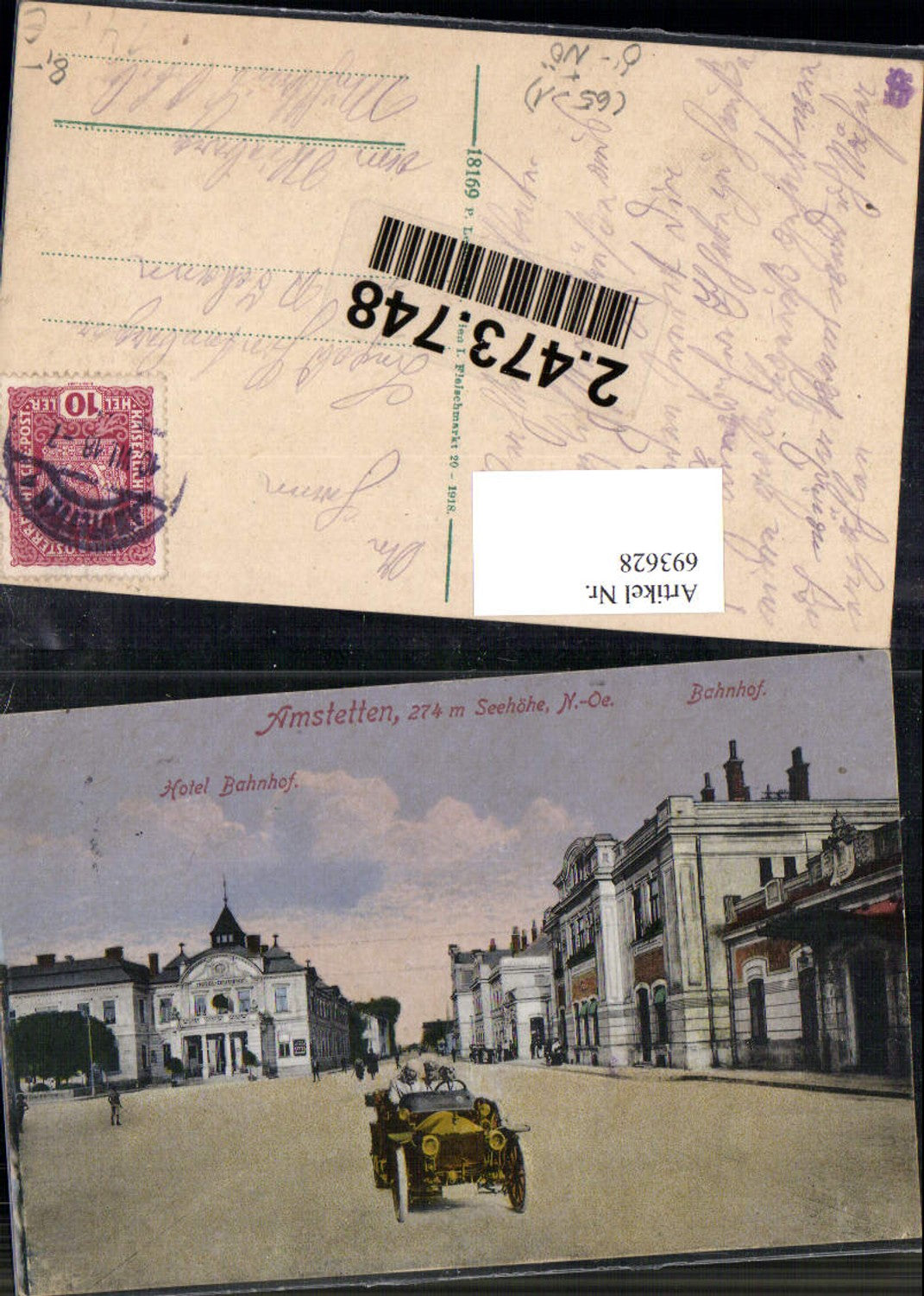 693628 Amstetten Bahnhof m. Hotel