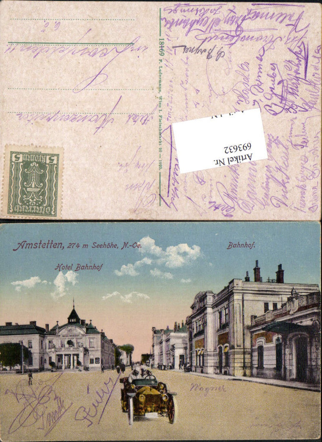 693632 Amstetten Bahnhof m. Hotel