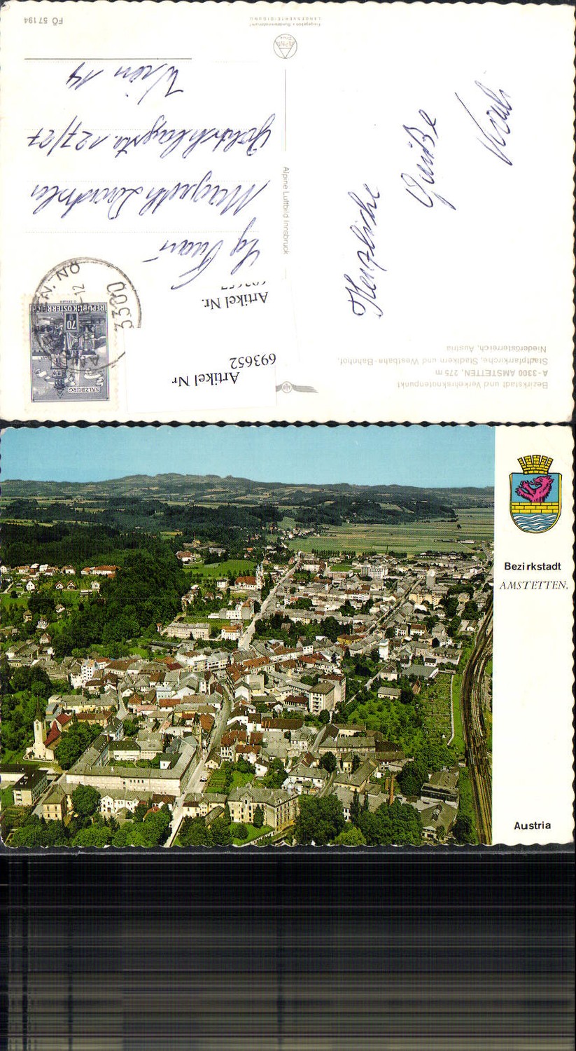 693652 Amstetten Luftbild Fliegeraufnahme pub Alpine 57194