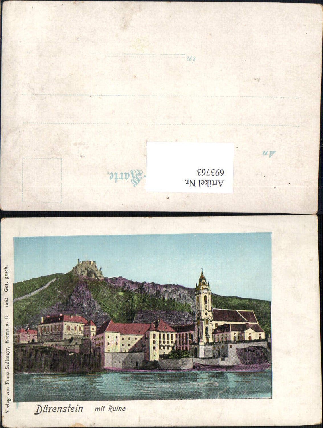 693763 Dürnstein in der Wachau Donau Ruine pub Sedlmayr 1262