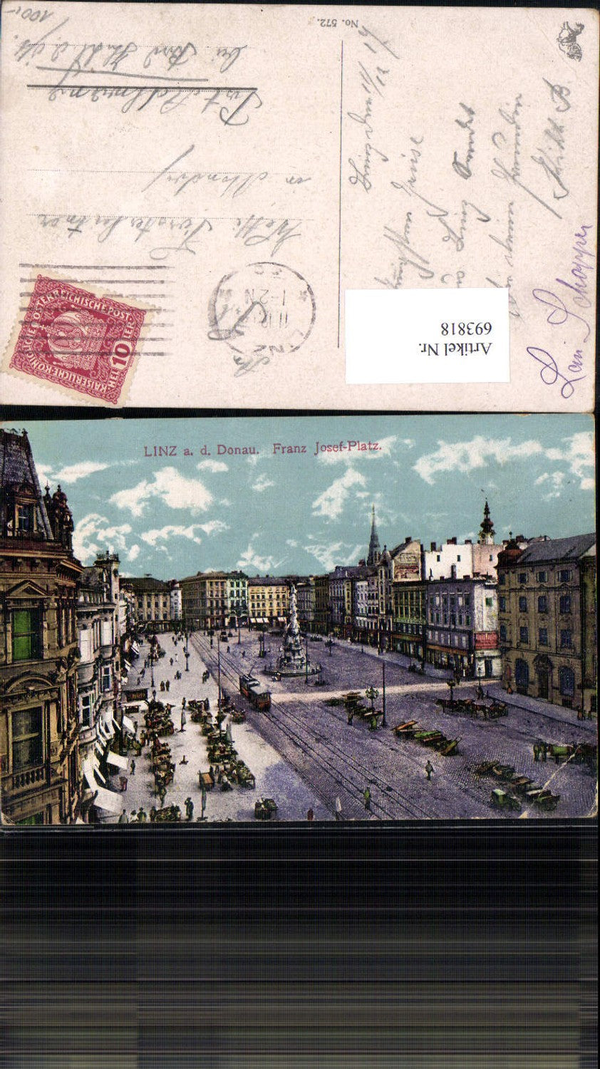 693818 Linz an der Donau Franz Josefsplatz gel Adlwang
