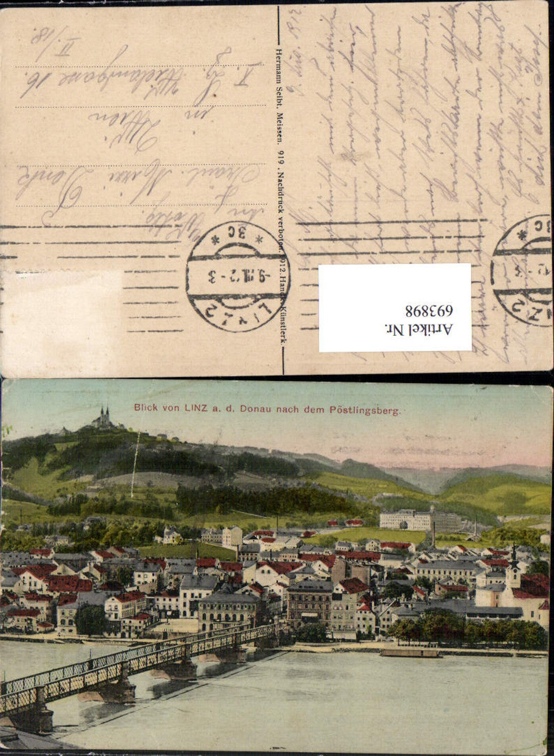 693898 Linz an der Donau Pöstlingberg Brücke pub Hermann Seibt 919