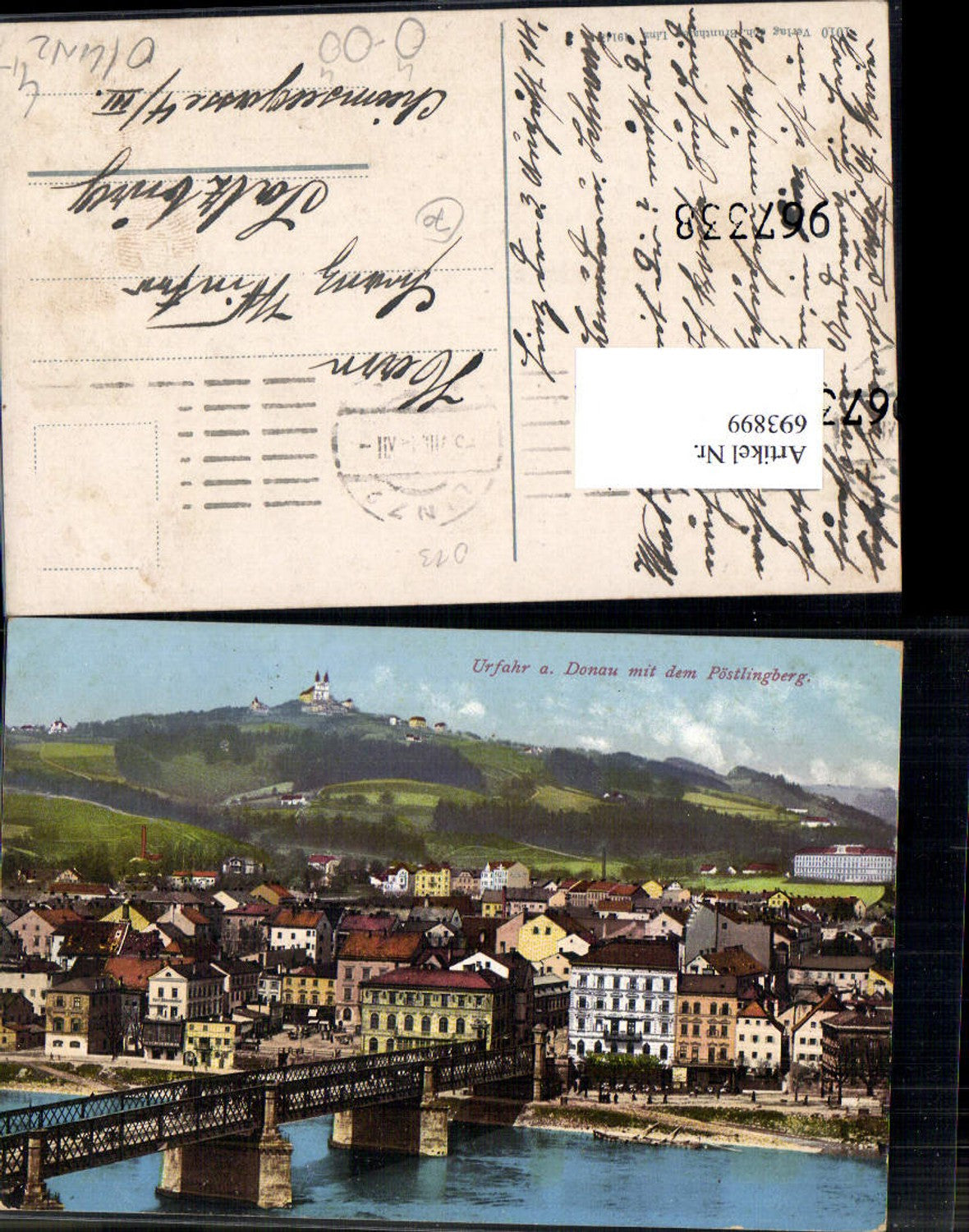 693899 Linz an der Donau Urfahr Pöstlingberg Brücke