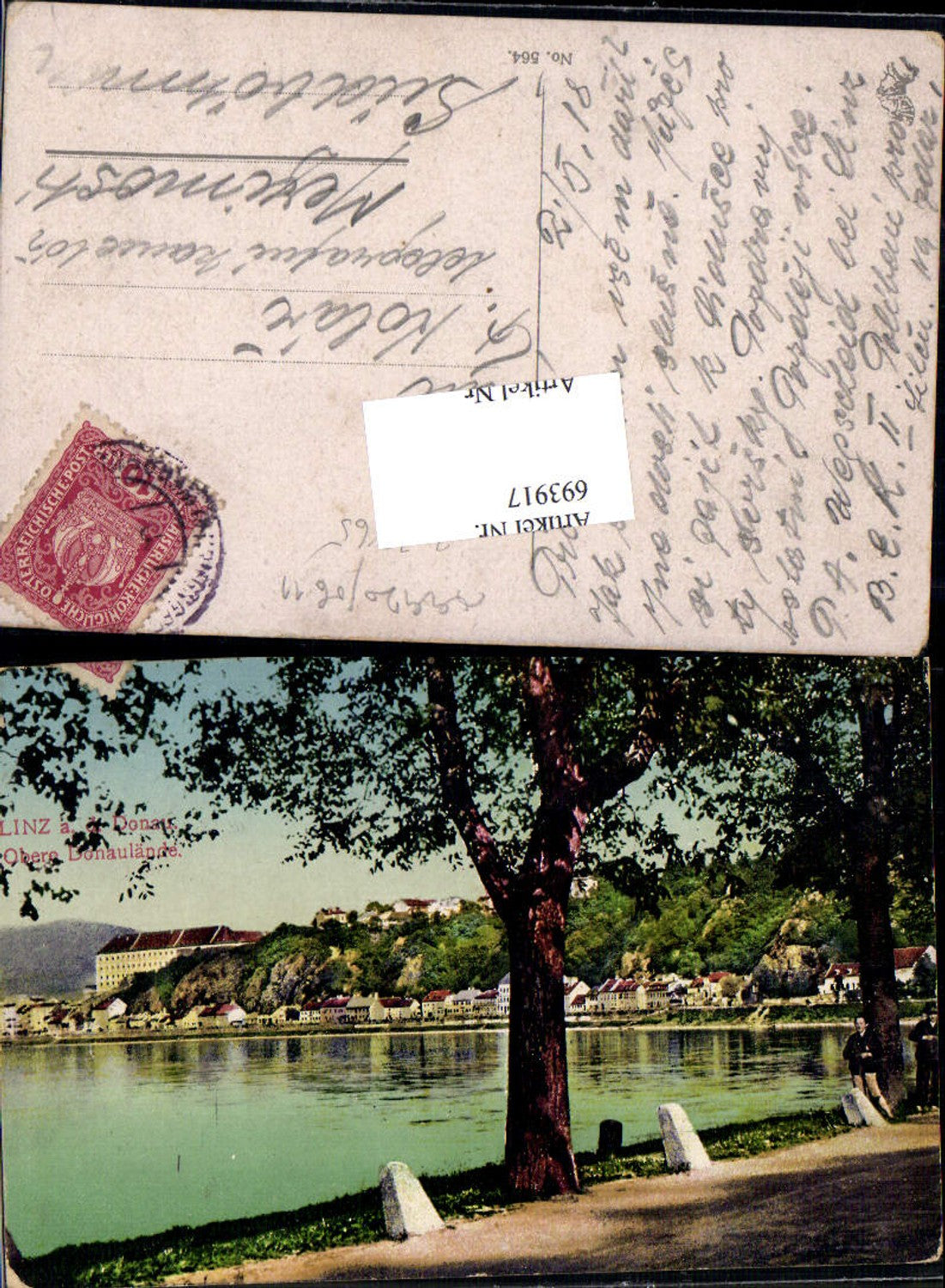 693917 Linz an der Donau Obere Donaulände gel Mezimost Böhmen