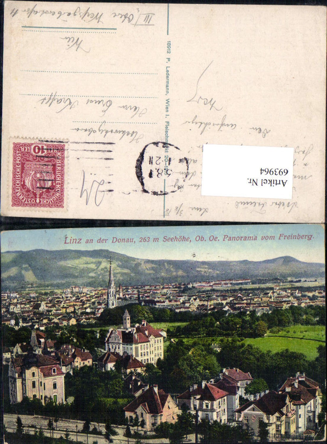 693964 Linz an der Donau Römerberg Freinberg pub Ledermann 18912