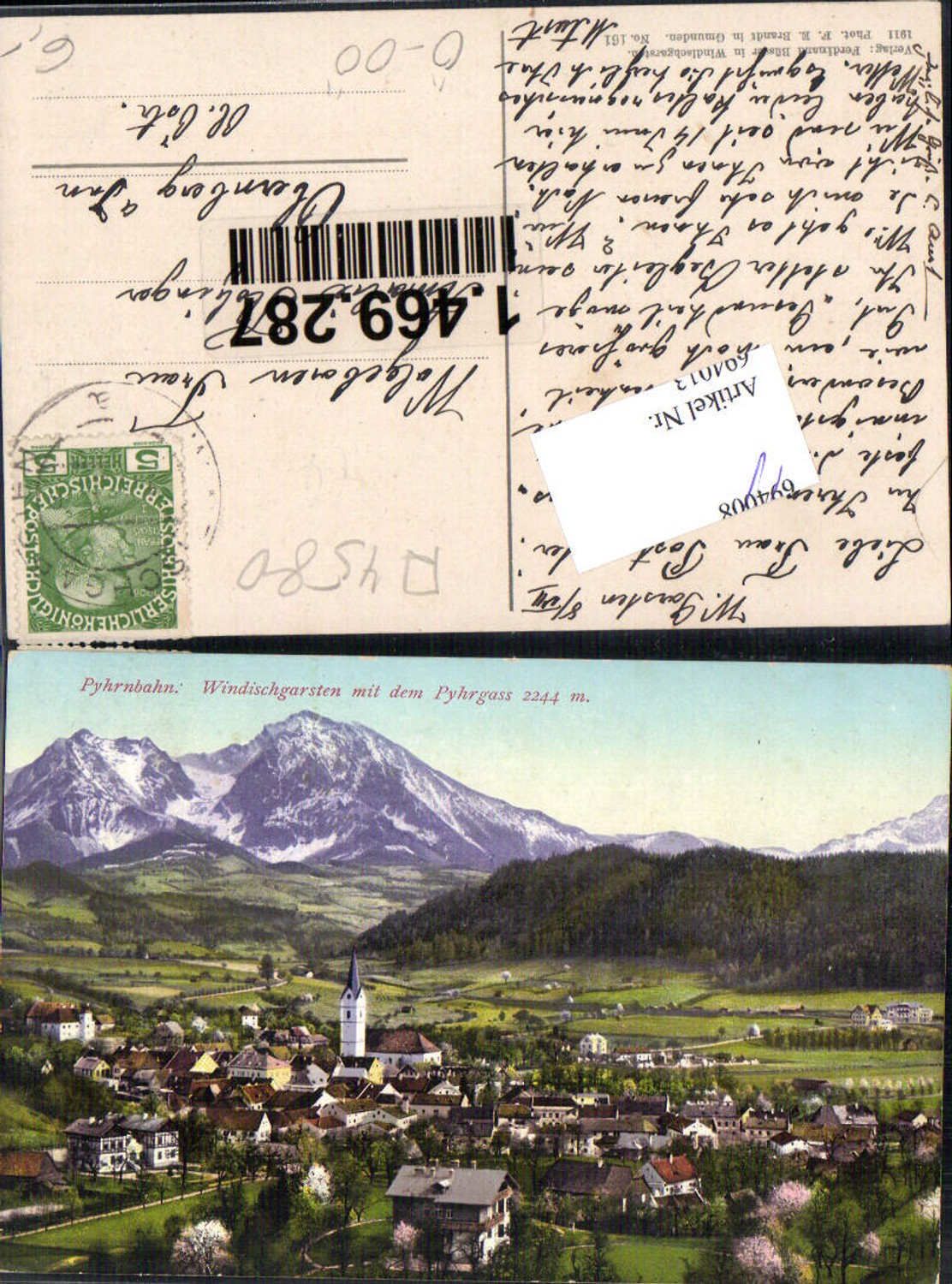 694013 Pyhrnbahn Windischgarsten m. Pyhrgas pub Brandt 161