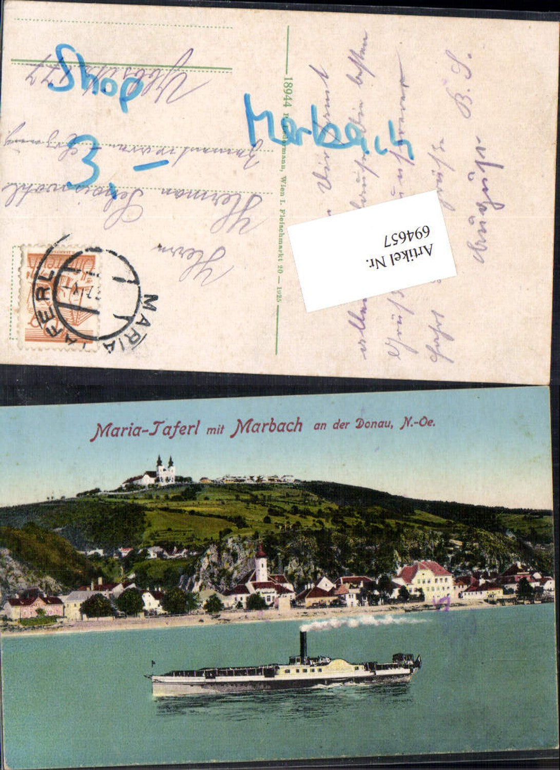 694657 Maria Taferl m. Marbach an der Donau Dampfer