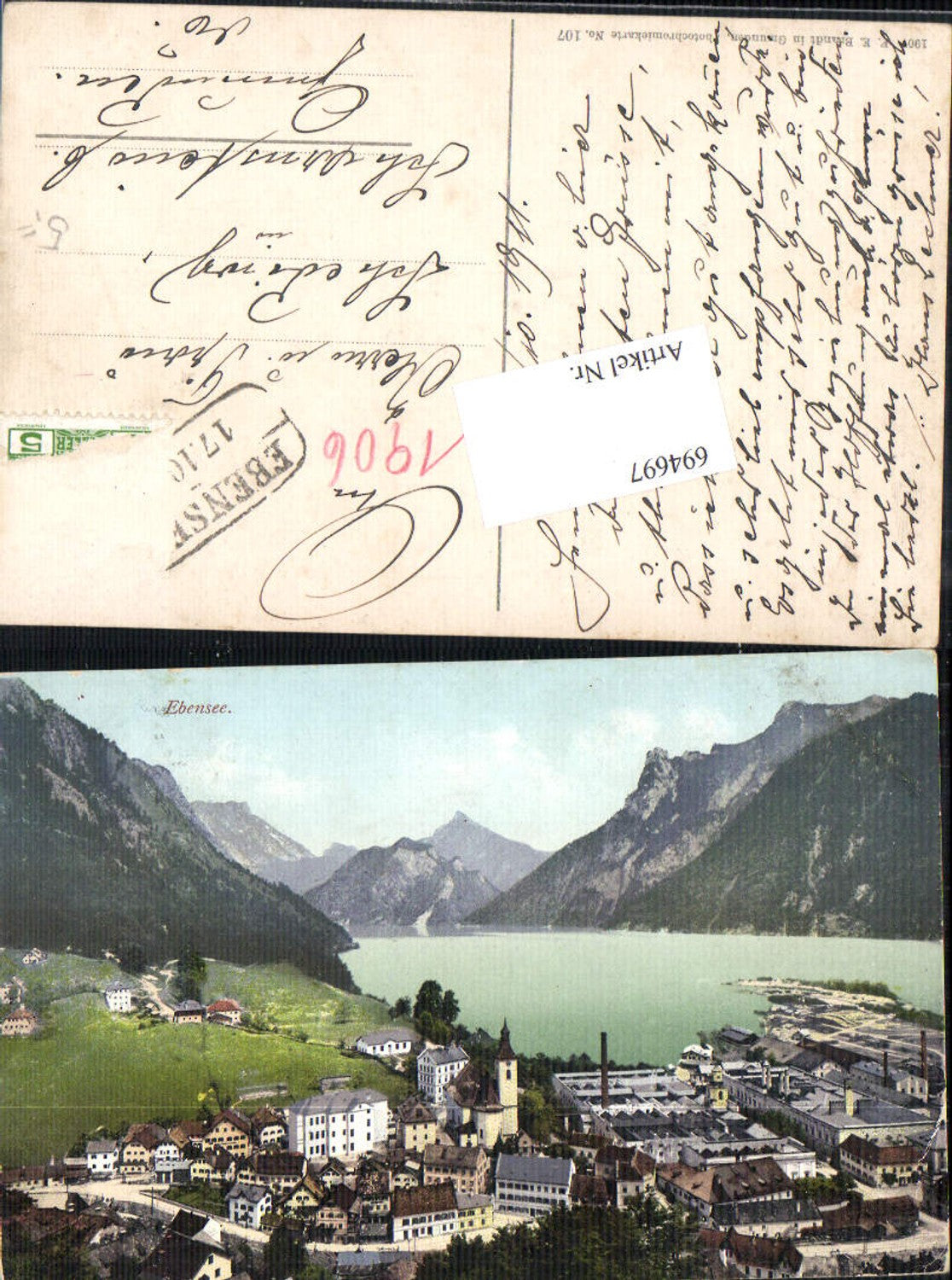 694697 Ebensee am Traunsee pub Brandt 107