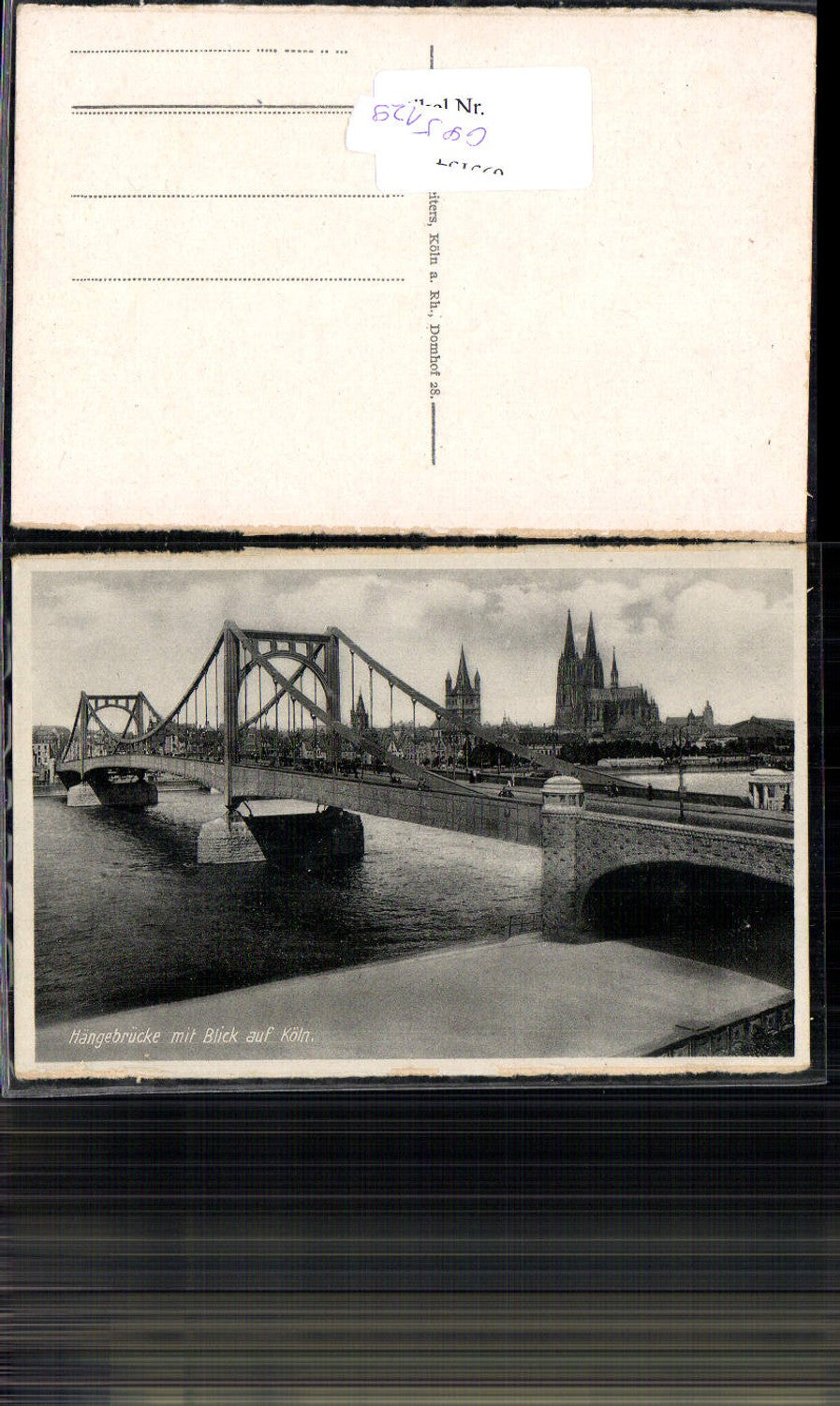 695129 Köln am Rhein Südbrücke Brücke