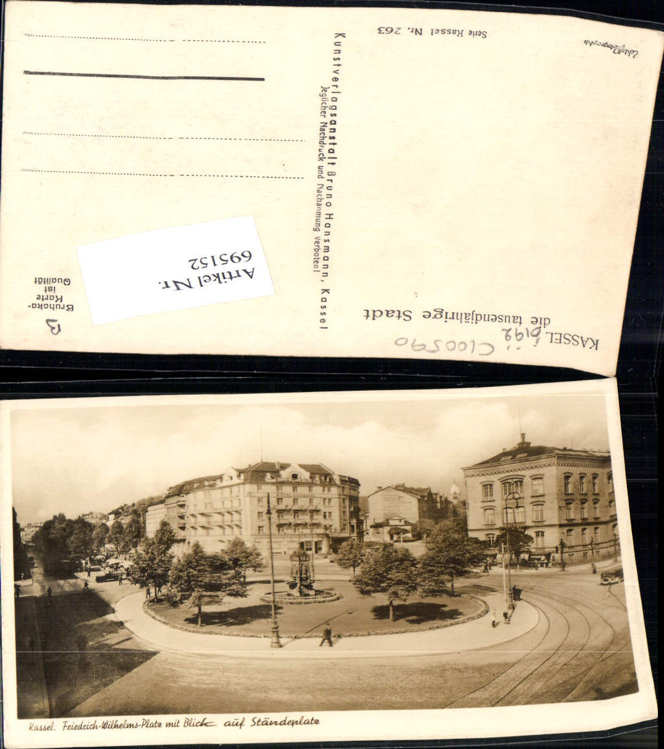 695152 Cassel Kassel Friedrich Wilhelms Platz Ständeplatz