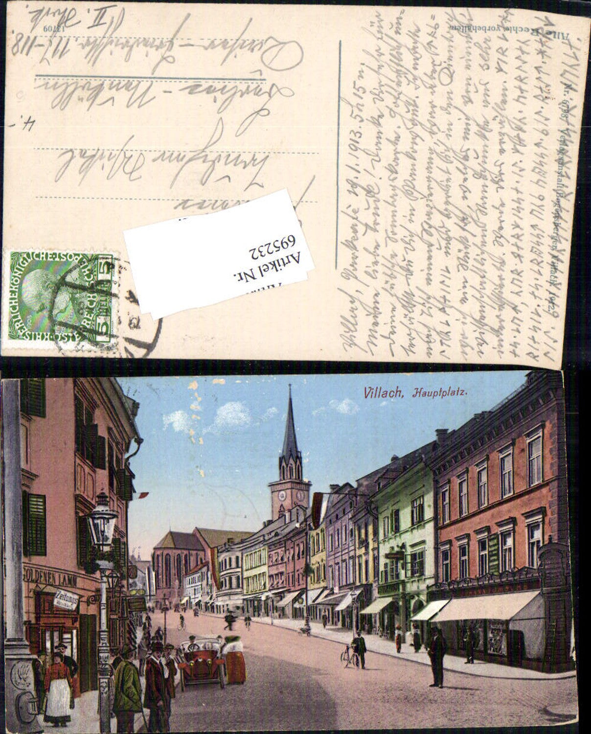 695232 Villach Hauptplatz Gasthaus Goldenes Lamm