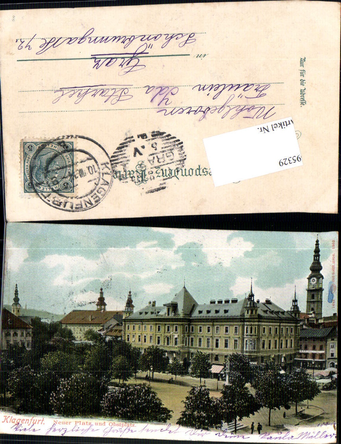 695329 Klagenfurt Neuer Platz Obstplatz Partie