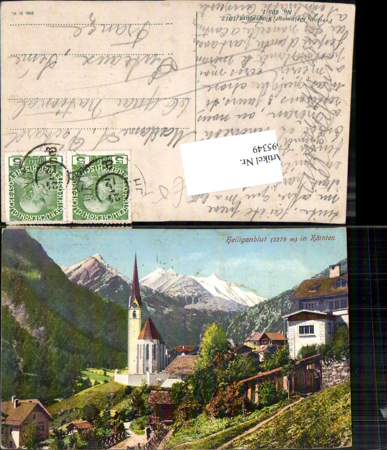 695349 Heiligenblut pub Kleinmayr 605/1