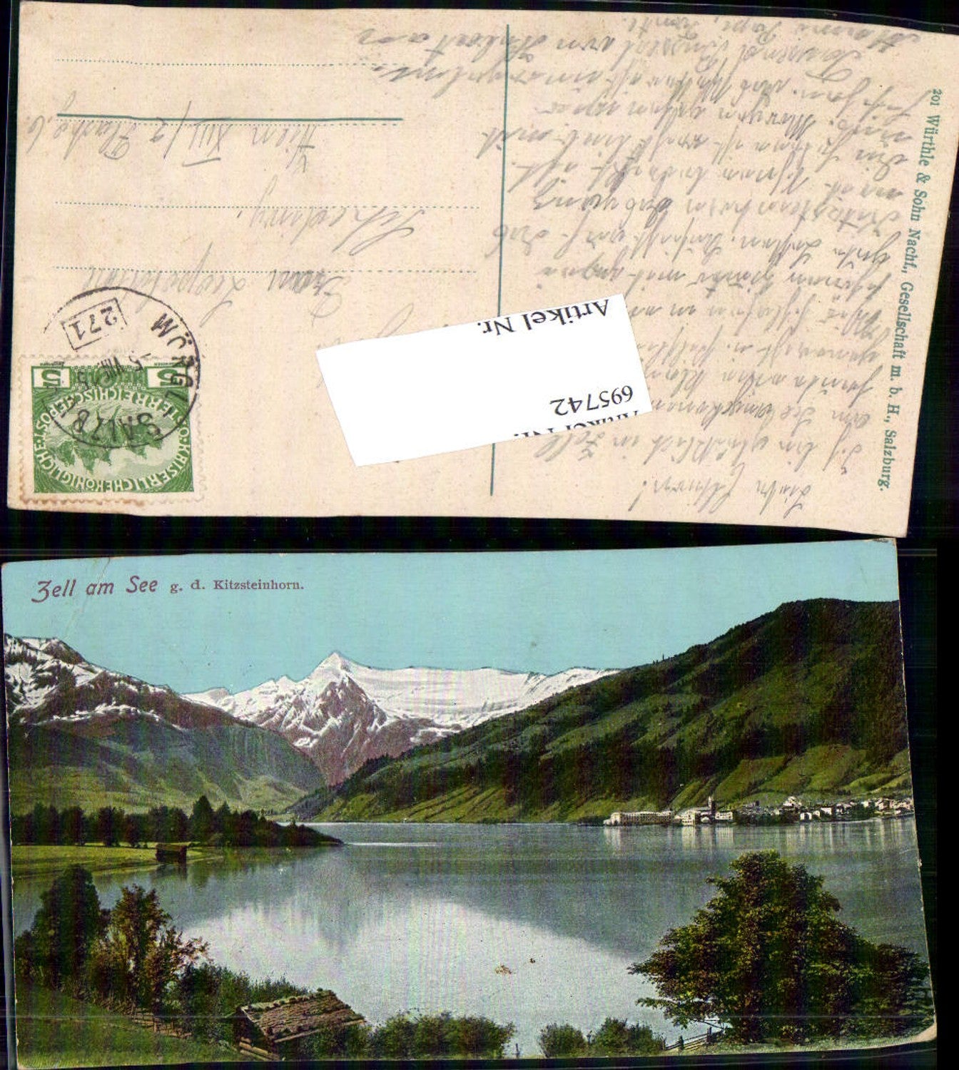 695742 Zell am See Bahnpost Zug 271 Wörgl Salzburg