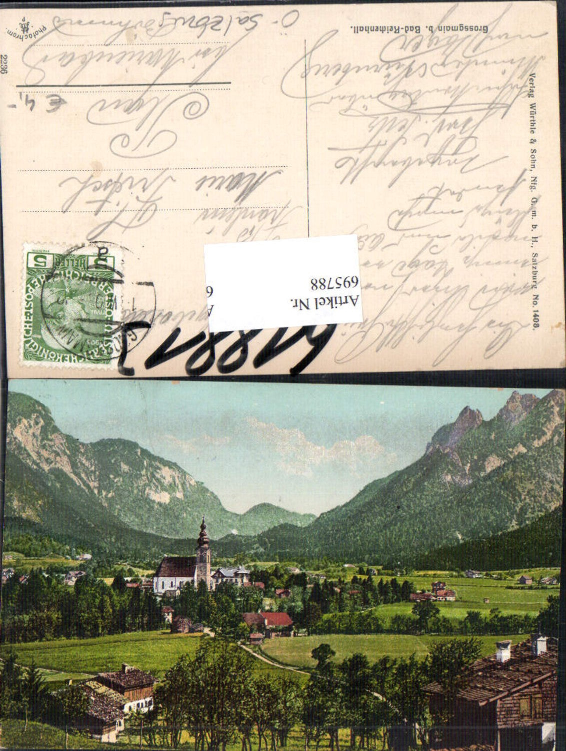 695788 Großgmain Grossgmain bei Salzburg gel Marienbad Böhmen