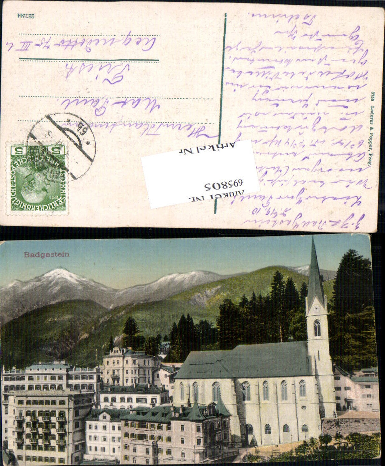 695805 Badgastein Bad Gastein pub Lederer & Popper 3755