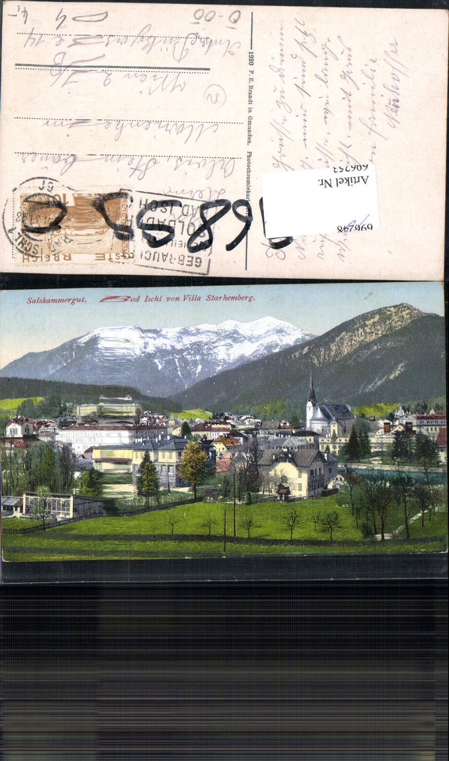 696253 Bad Ischl von Villa Starhemberg pub Brandt 464