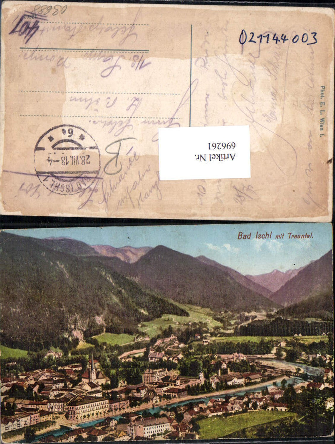 696261 Bad Ischl Trauntal Feldpost 401