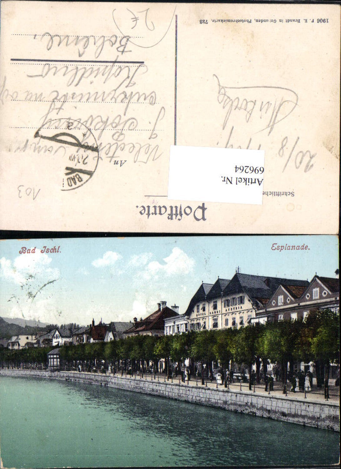 696264 Bad Ischl Esplanade Hotel Garni Austria pub Brandt 723