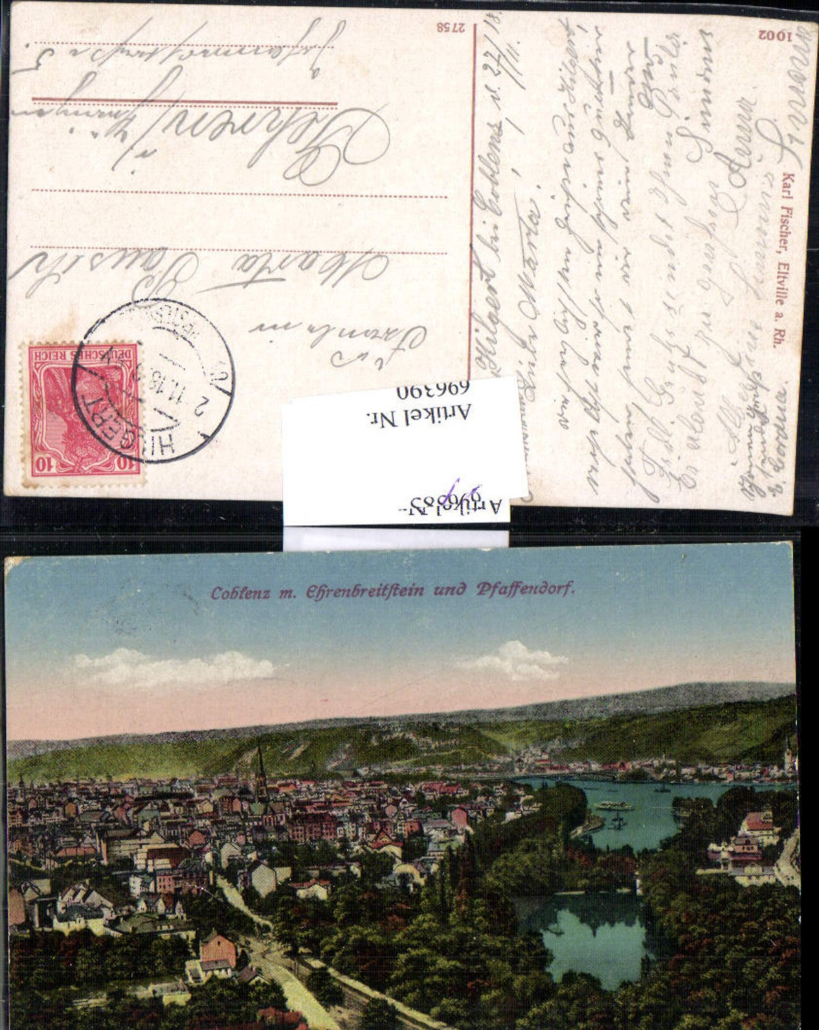 696390 Koblenz am Rhein Coblenz Pfaffendorf Ehrenbreitstein