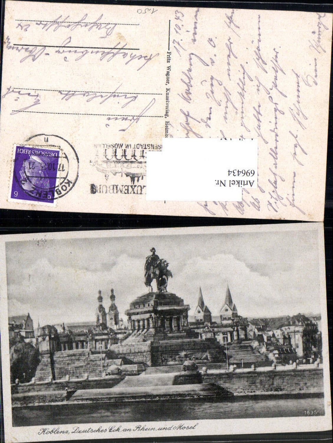 696434 Koblenz am Rhein Coblenz Deutsches Eck