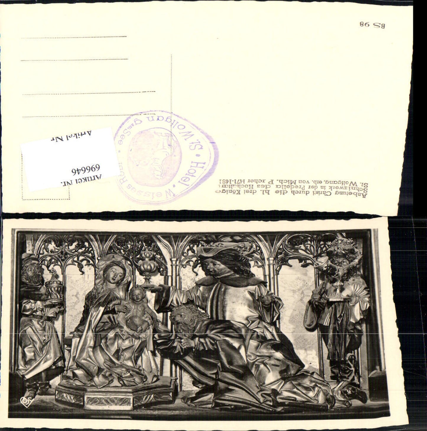 696646 St. Wolfgang am Wolfgangsee Pacher Altar pub Cosy BS 98