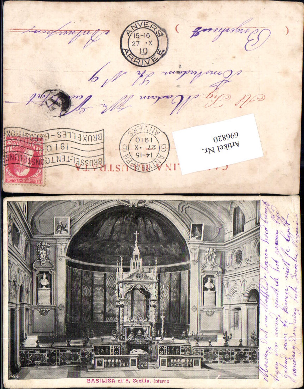 696820 Belgium Anvers Antwerpen Basilica di Cecilia