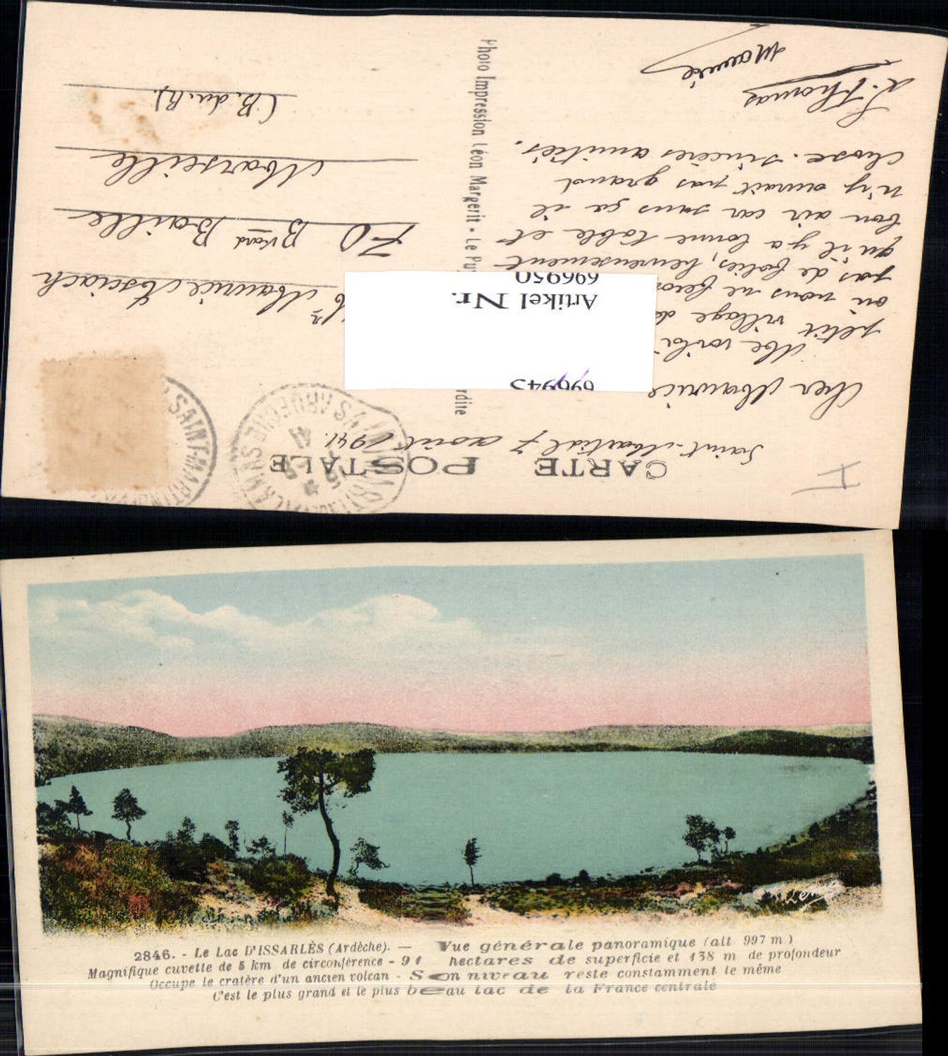 696950 Rhones Alpes Ardeche Lac Issarles Cevennes