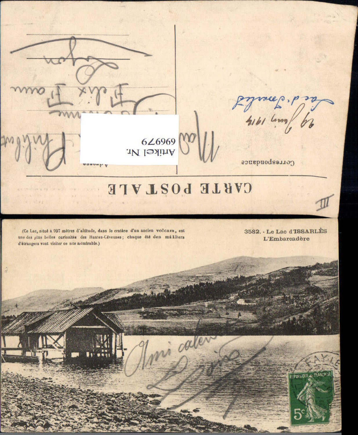 696979 Rhones Alpes Ardeche Lac Issarles Cevennes