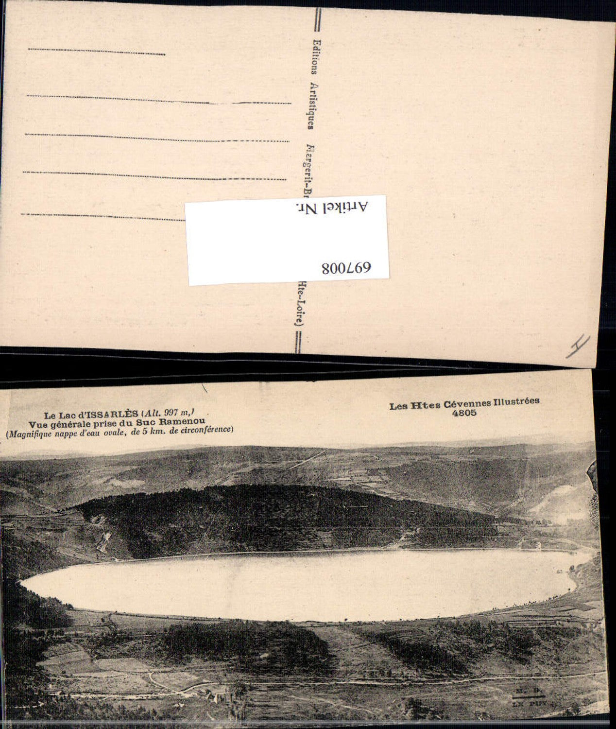 697008 Rhones Alpes Ardeche Lac Issarles Cevennes