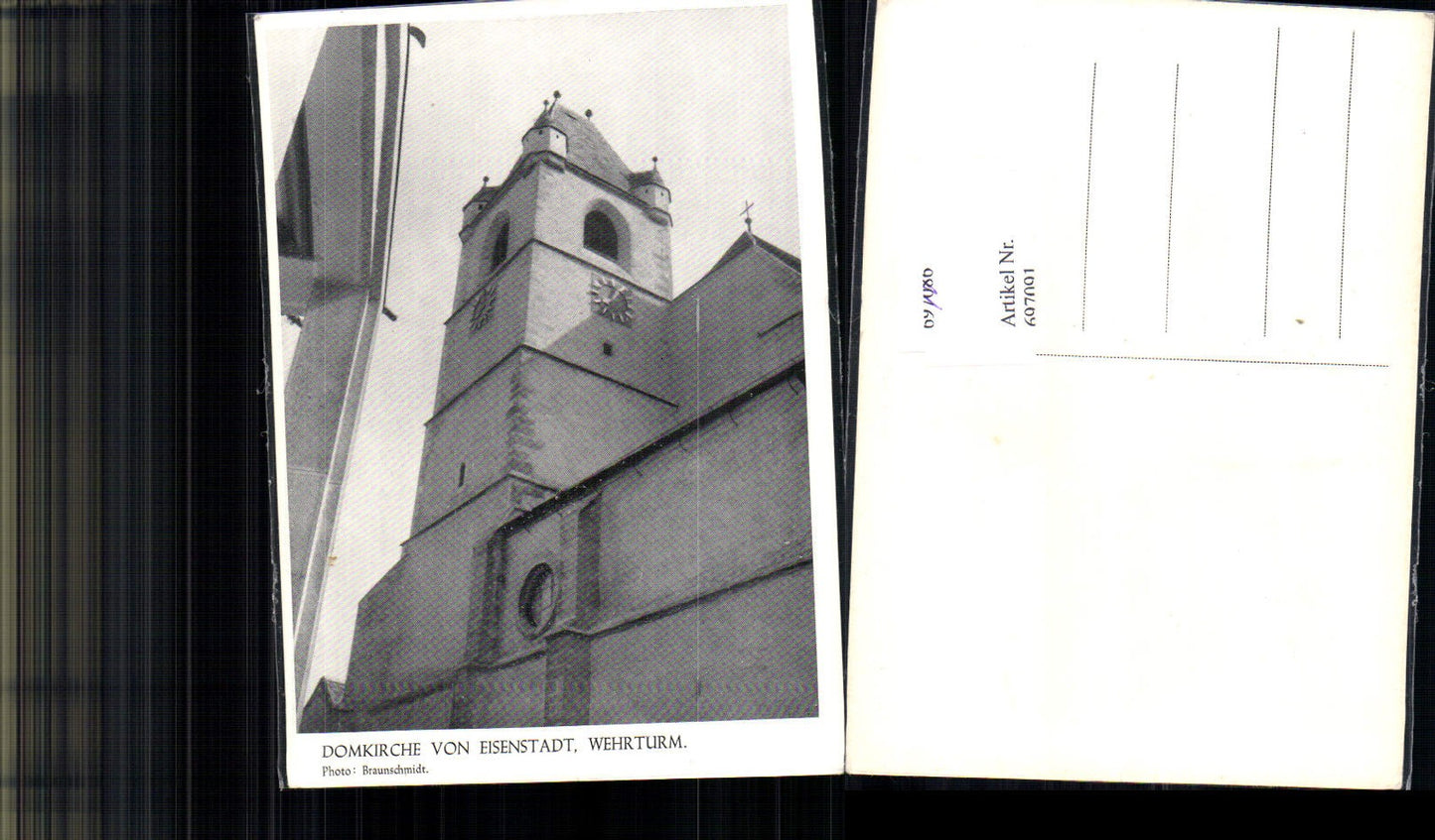 697091 Eisenstadt Wehrturm Kirche pub Photo Braunschmidt