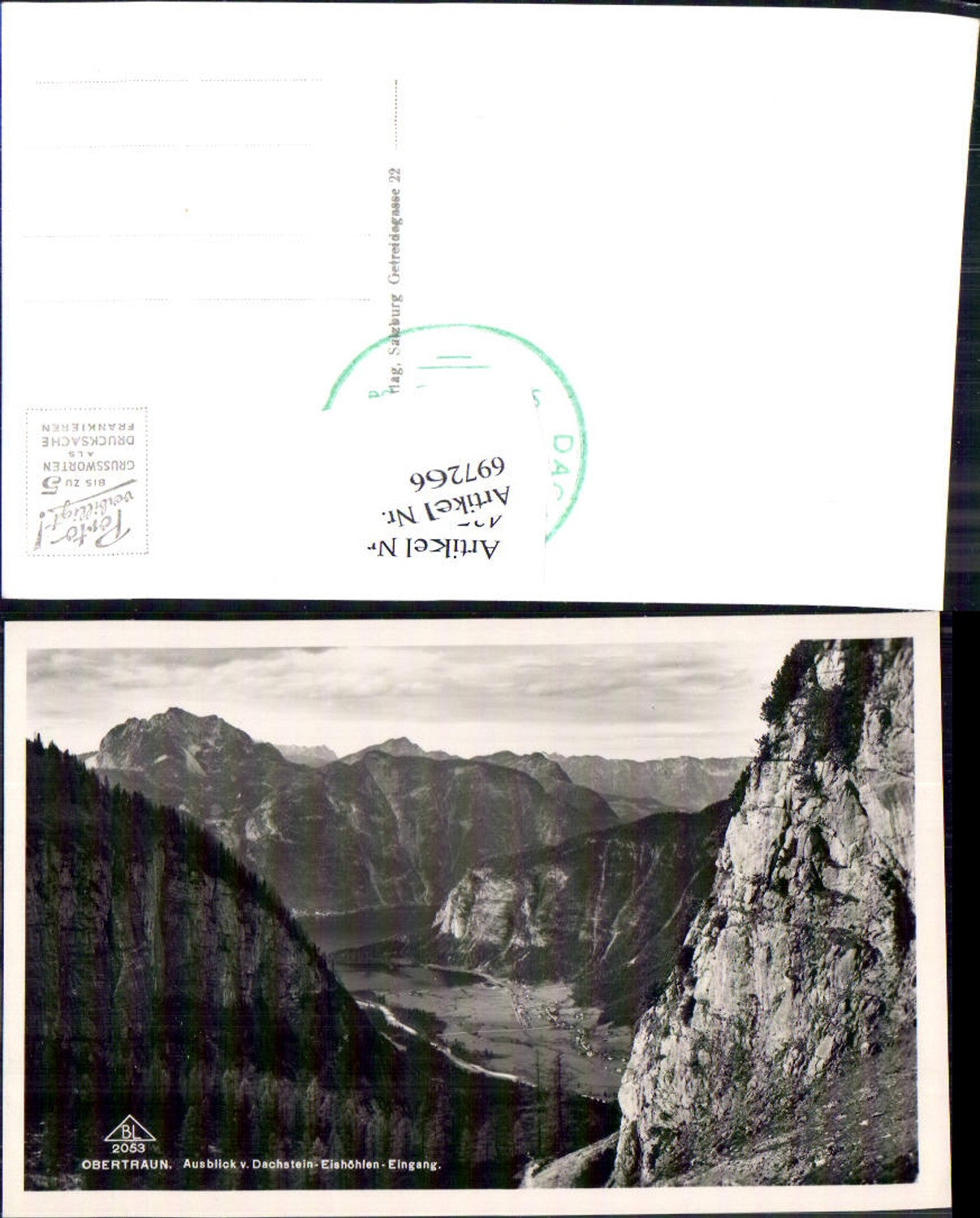 697266 Obertraun Dachstein Eishöhle Blick