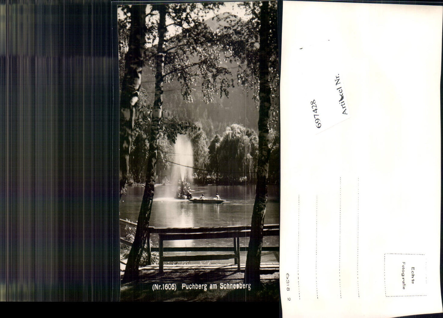 697428 Puchberg am Schneeberg Teich Boot