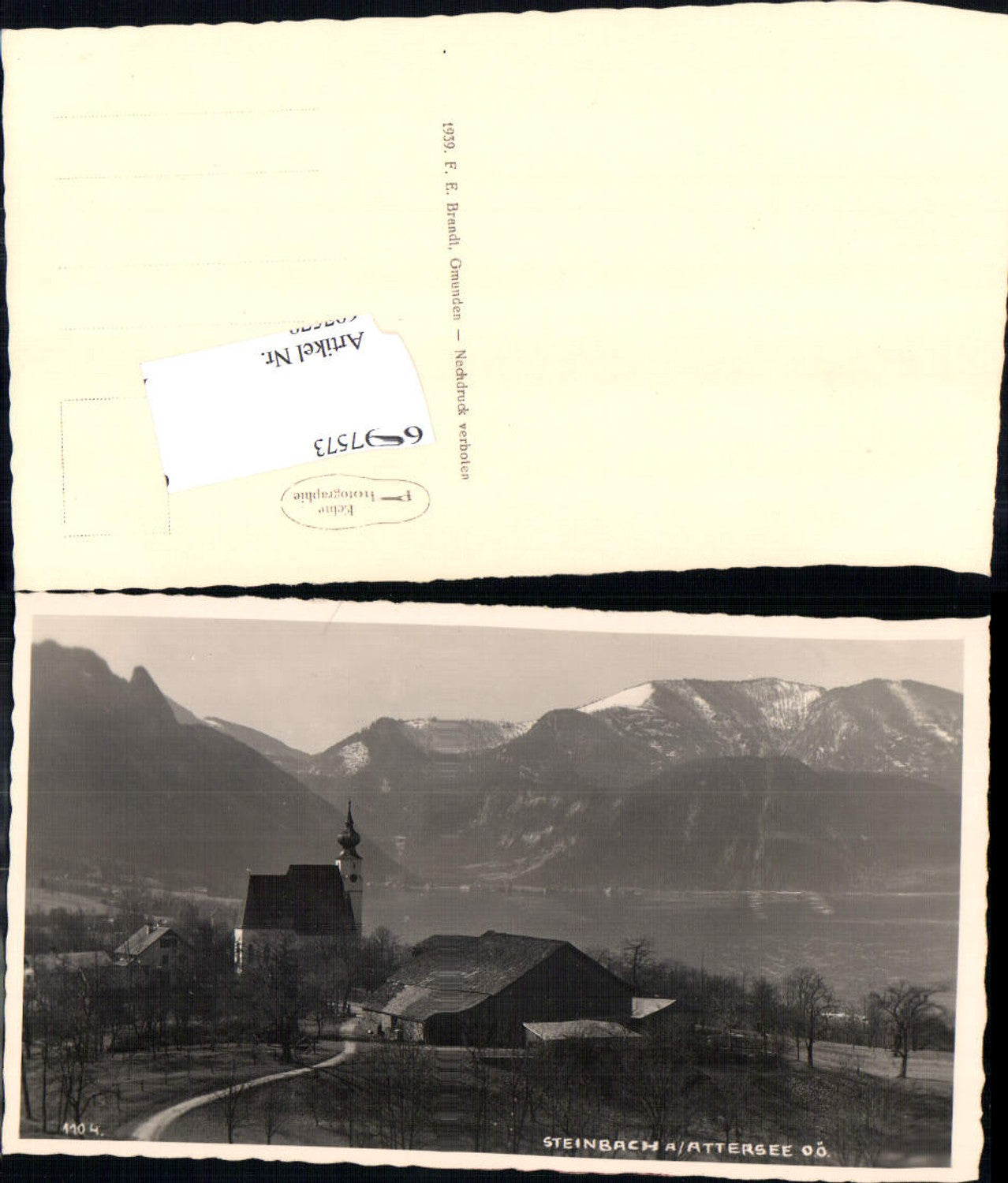 697573 Foto-AK Steinbach am Attersee