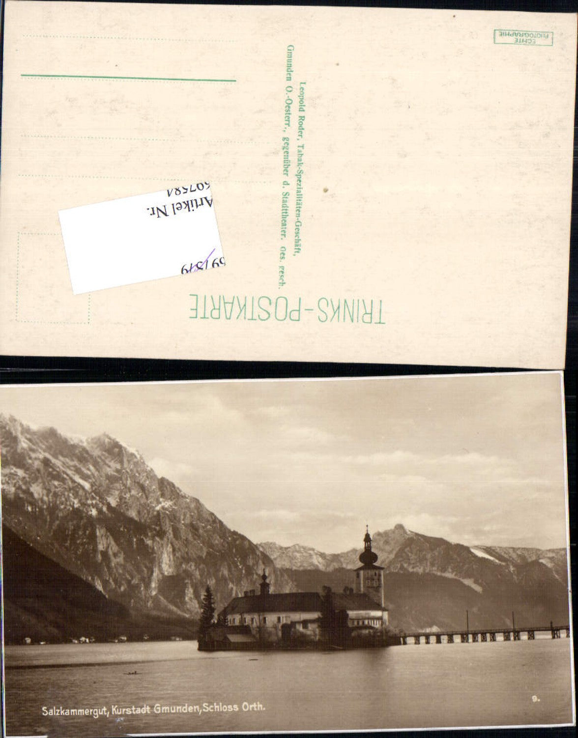 697584 Gmunden am Traunsee Orth Ort Schloss pub Trinks