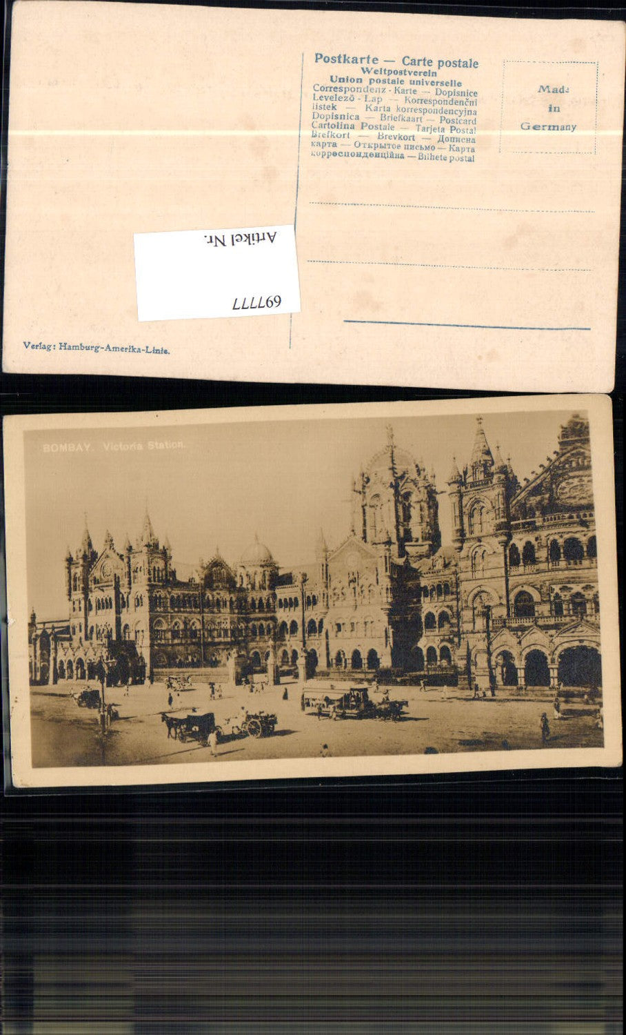 697777 India Bombay Mumbai Victoria Station Bahnhof