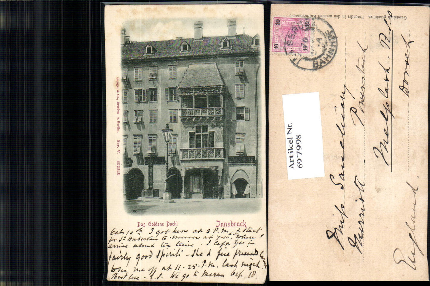 Alte Ansichtskarte – Old Postcard