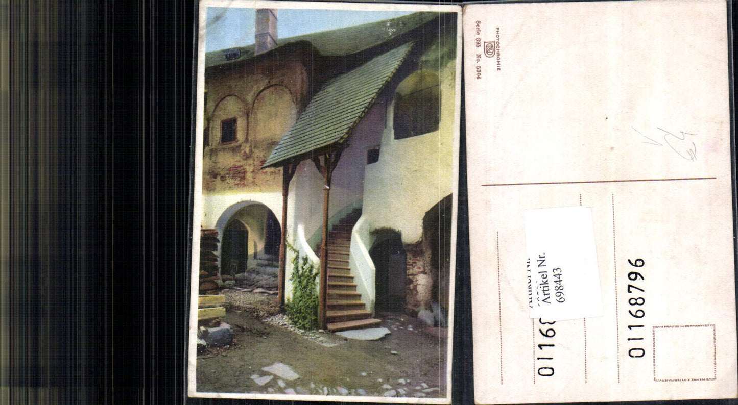 698443 Künstler AK Photochromie Ostermaier & Nenke 395-5304 Haus Stiege Treppe