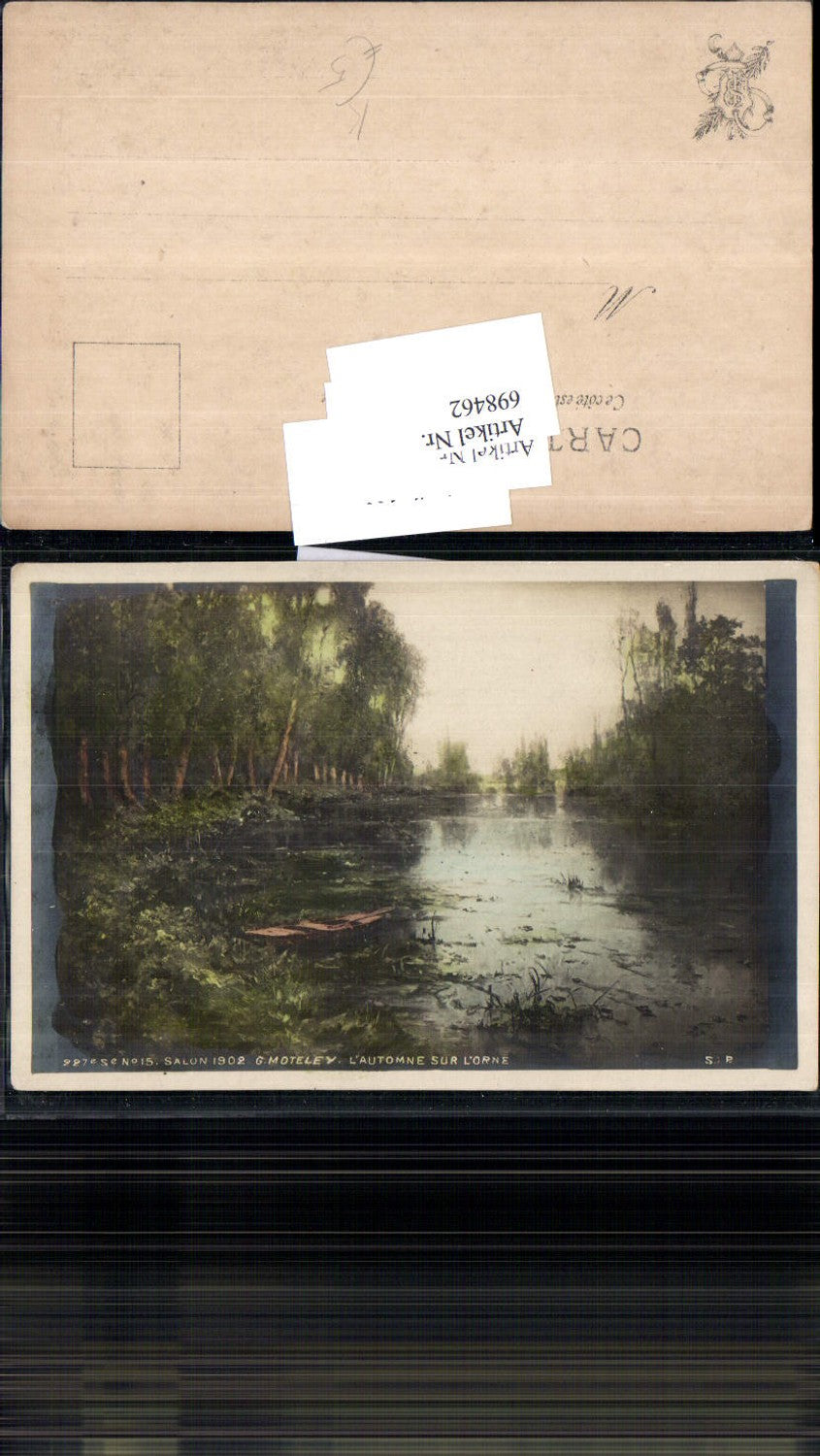698462 Künstler AK Salon 1902 G. Moteley Herbst See sur Orne Moor