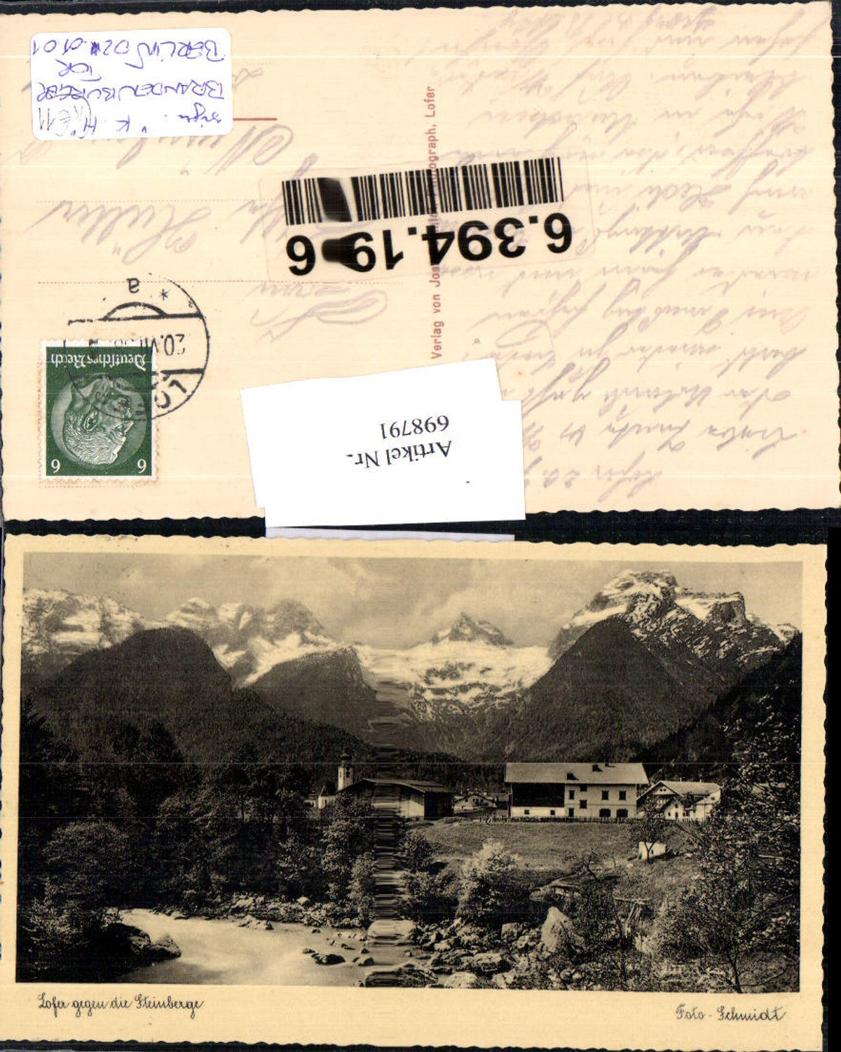 698791 Lofer Steinberge Partie pub Schmidt