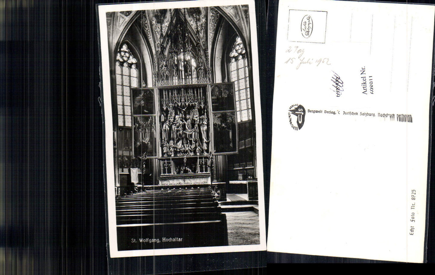 698911 St. Wolfgang am Wolfgangsee Pacher Altar Kirche