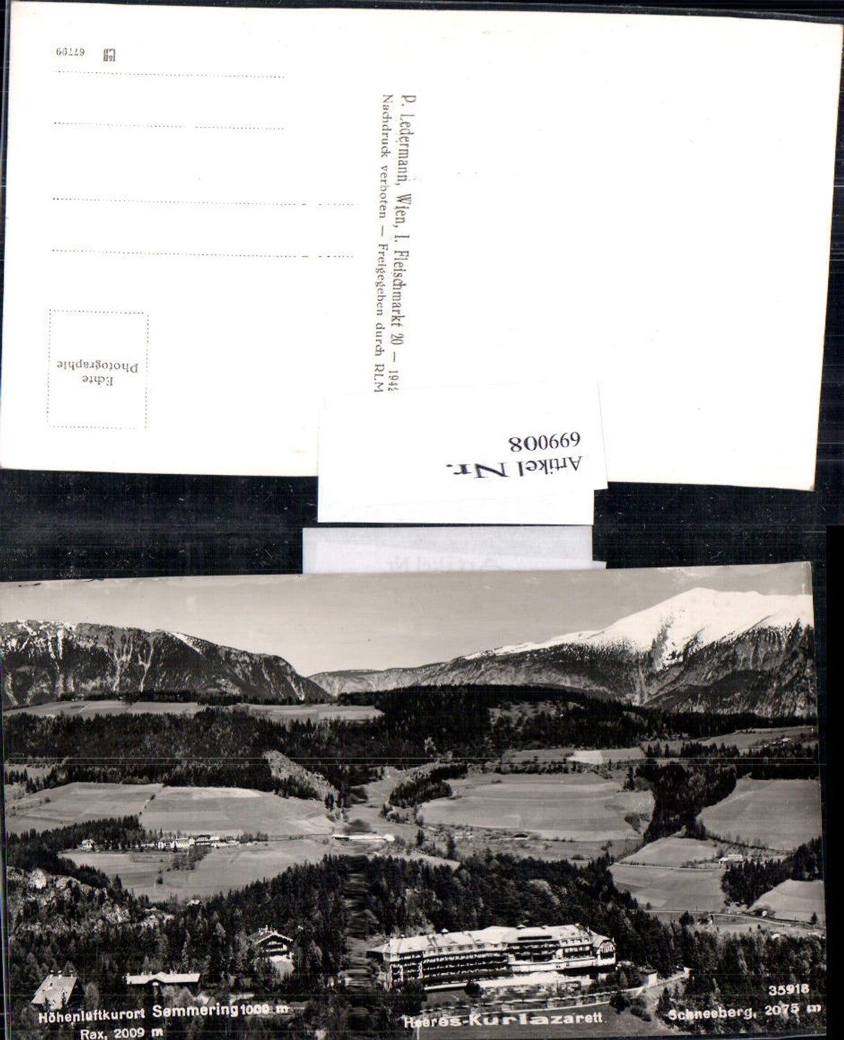 699008 Semmering Heeres Kurlazarett