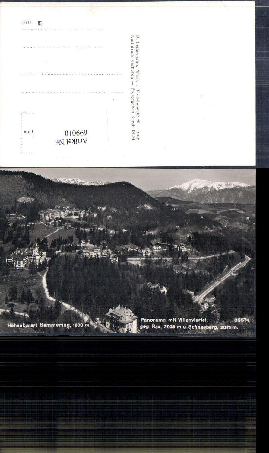 699010 Semmering Heeres Kurlazarett